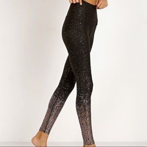 Beyond Yoga Alloy Ombre High Waisted Midi Legging Black Gunmetal Small